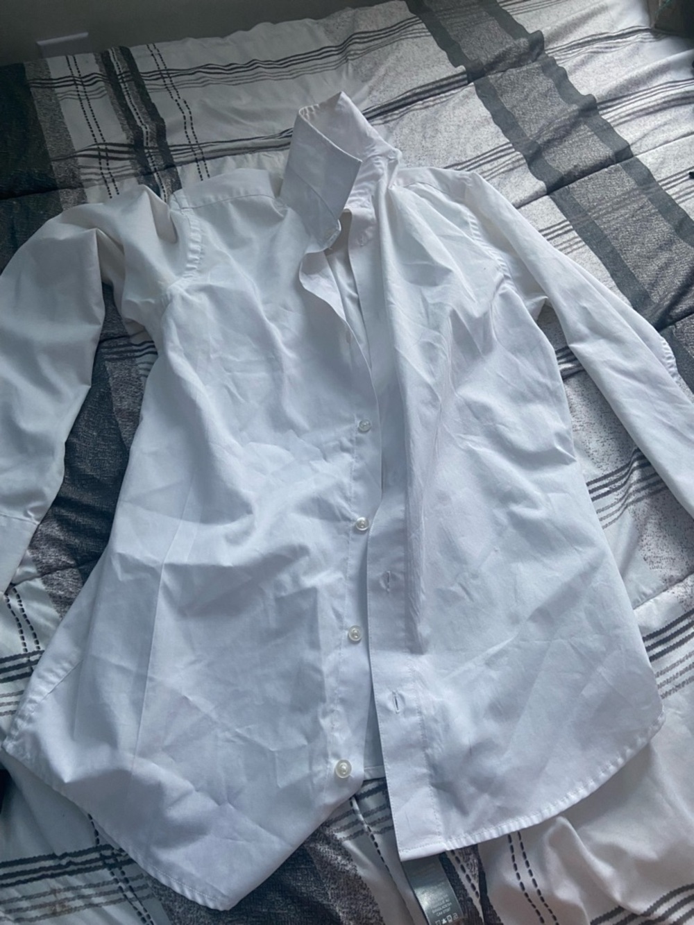 Sears White Men’s Dress Shirt - Long Sleeve Button Front